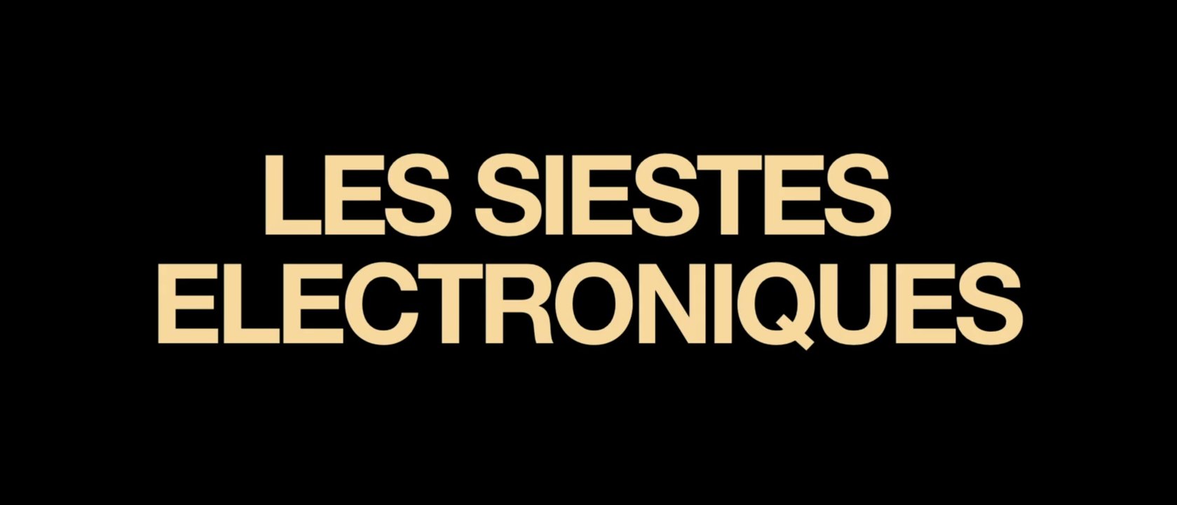 LES SIESTES ELECTRONIQUES teaser