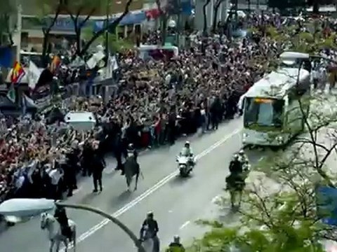 Real Madrid-Bayern Munich llegada al Bernabéu Real Madrid arrive at the Bernabeu