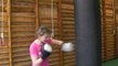 Boxe féminine : Céline Brévaux à l'entraînement