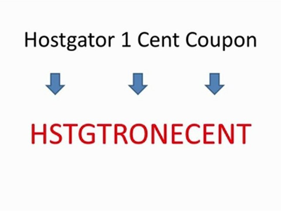 Hostgator 1 Cent