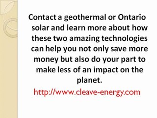 Alternative Sources of Energy for Today & the Future