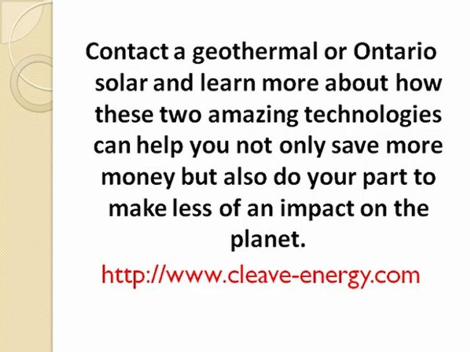Alternative Sources of Energy for Today & the Future