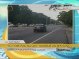 Reporte del tráfico  desde la autopista Valle - Coche