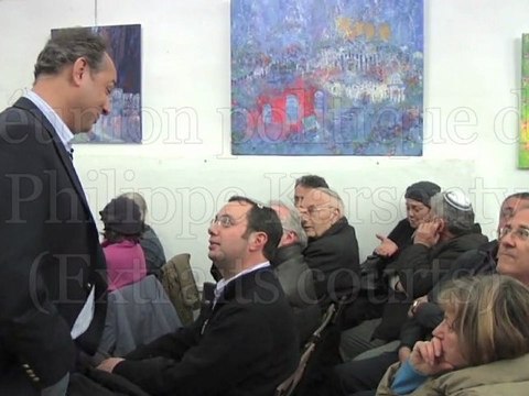 Réunion électorale de Philippe Karsenty - Jérusalem - 14 mars 2012 - Extraits - 9mn