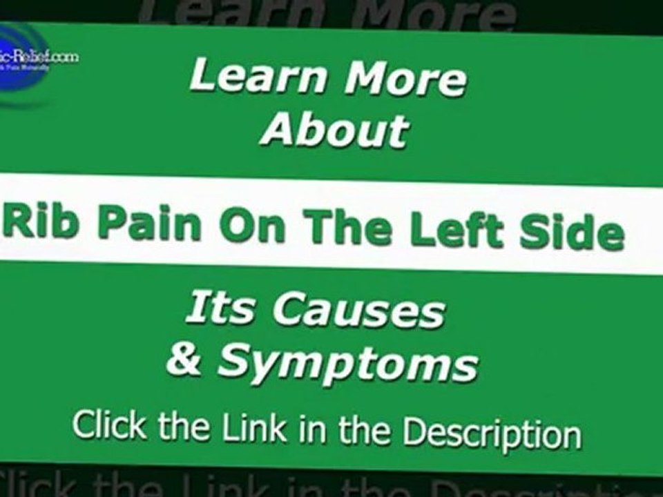 Rib Pain Left Side - Lower Rib Pain Left Side