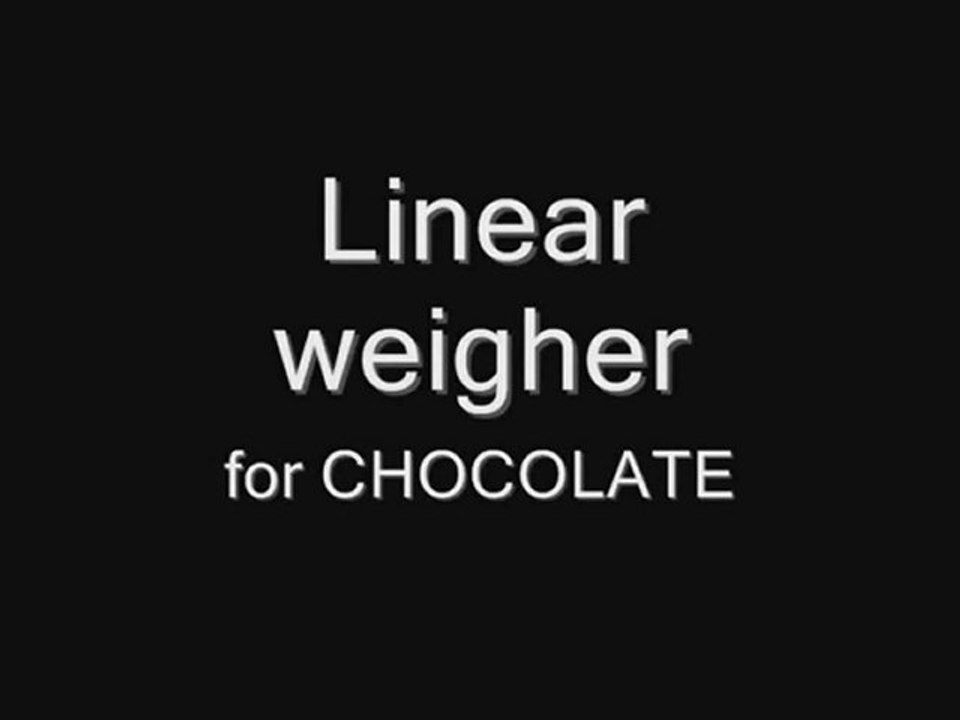 TECHNO D - Weigher for chocolate