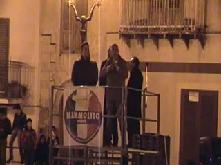 Comizio del candidato sindaco Mammolito 24/04/2012 parte 2/2