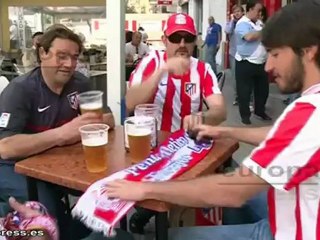 Aficionados emocionados por el partido