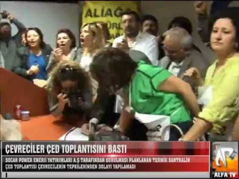 Çevreciler Çed Toplantısını Bastı