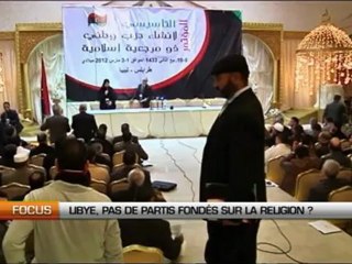 Libye, pas de partis fondés sur la religion