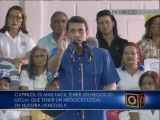 Capriles: No más expropiaciones