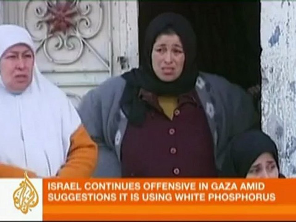 Israel criticised over alleged use of white phosphorus - 11 Jan 09