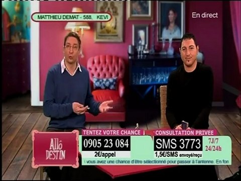 Allo destin Nicolas Gigliotti et Denis en direct sur RTL TVI