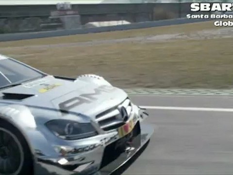 Mercedes-Benz Auto Racing Teams F1 and DTM Duel on Race Track