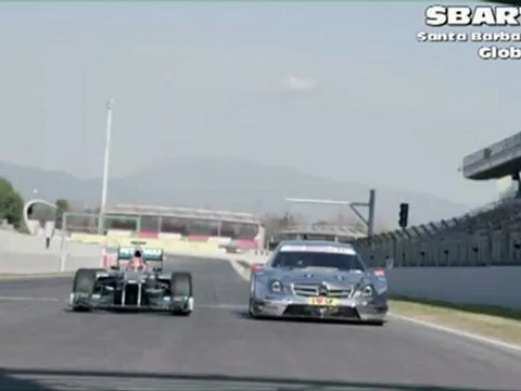 AMG Mercedes-Team D1 and DTM Auto Racing Duel