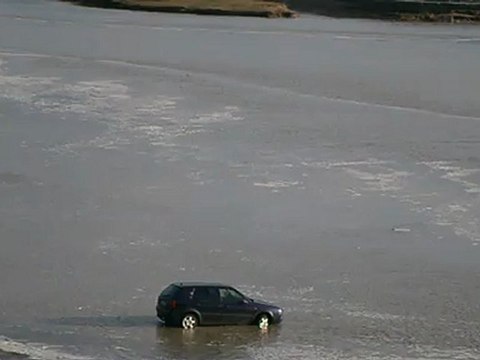 voiture qui coule au mont st michel 20 avril 2012 1ere partit