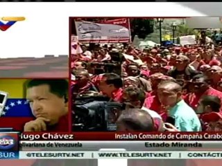 Chávez llama a la unidad nacional para derrotar guerra sucia