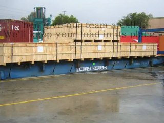 Container Packing On A Flat Rack