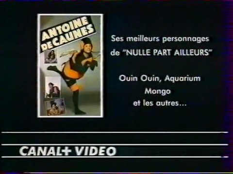 Bande Annonce Promotionne video Antoine de caunes Avril 1992 Canal+