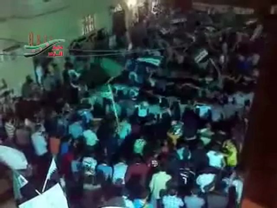 فري برس دير الزور  مظاهرة مسائية حي الجبيلة بدير الزور 26 4 2012 ALeppo