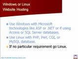 Linux ve Windows hosting