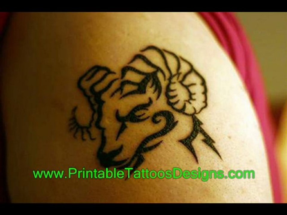 aries tattoo design