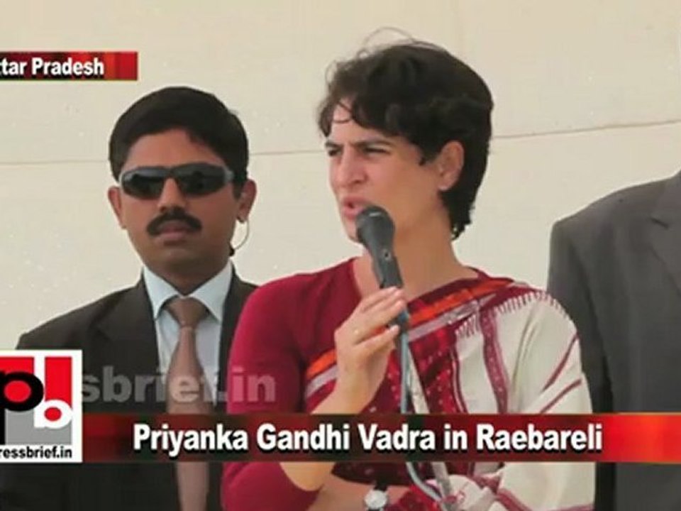 Priyanka Gandhi Vadra in Raebareli addresses election meeting