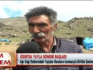 IĞDIR’DA YAYLA DÖNEMİ BAŞLADI 27.04.2012