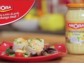 Download Video: Brochettes froides de poulet-mayo - 750 Grammes