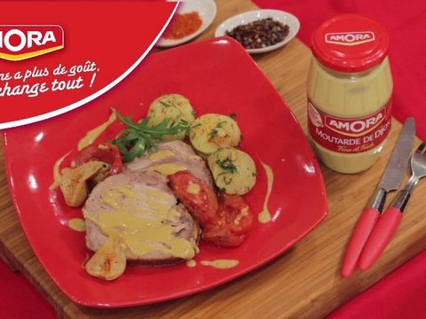 Rôti de porc à la moutarde - 750 Grammes
