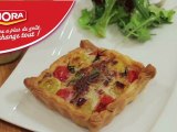 Tarte duo à la tomate revistée au corrtin de chèvre et tomates cerises - 750 Grammes