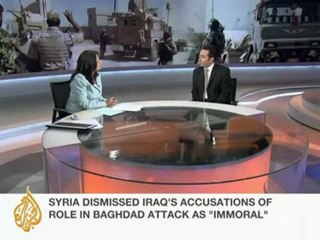Interview: Fares Braizat on Iraq's row with Syria - 5 Sep 09