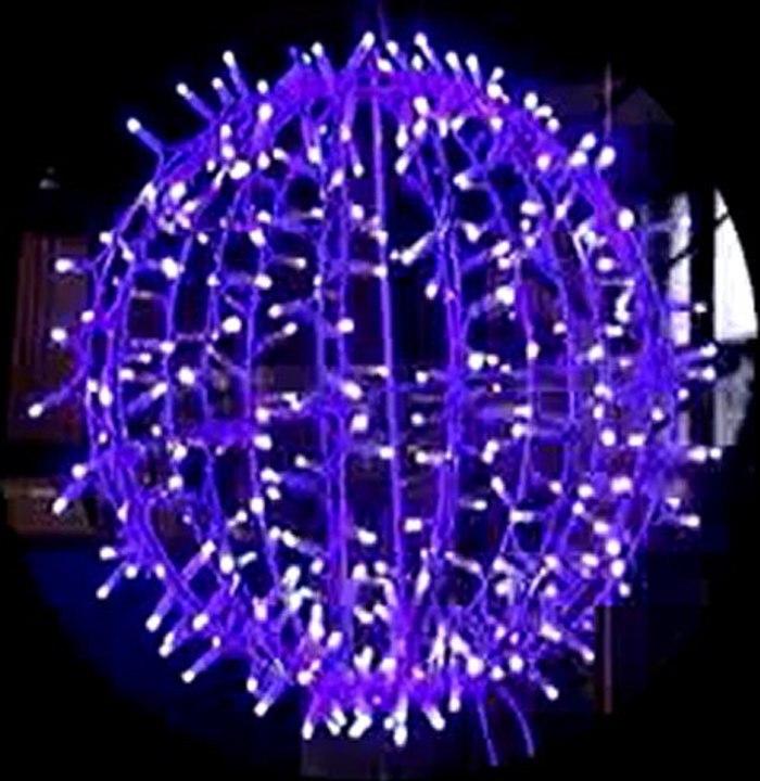 Volume 3D Boule bleue étincellante