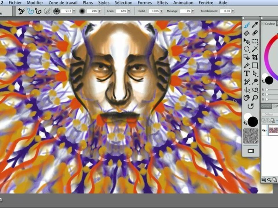 Corel Painter 12 : Symétrie et kaléidoscope