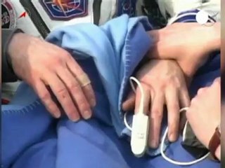 Aterrizan sin contratiempos los 3 tripulantes de la nave...