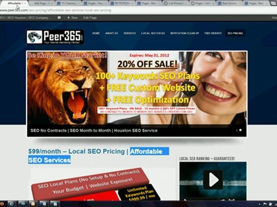 Peer365.com Houston SEO Company - Search Compliant Wordpress Website Design - DONE