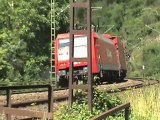 Züge zwischen Loreley und Roßstein, SBB Cargo Re482, MWB Taurus, 4x 185, 145, 152, 428