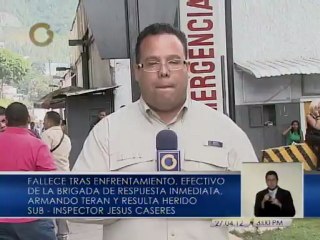 Muere funcionario del Cicpc tras enfrentamiento en El Paraíso