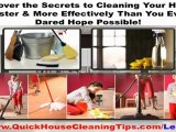 Quick House Cleaning Tips