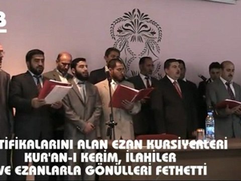 Ezanı güzel okuyan Bayuburtlu kursiyerler gönülleri fethetti