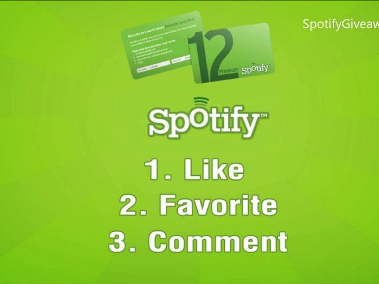 ⁣Spotify Giveaway