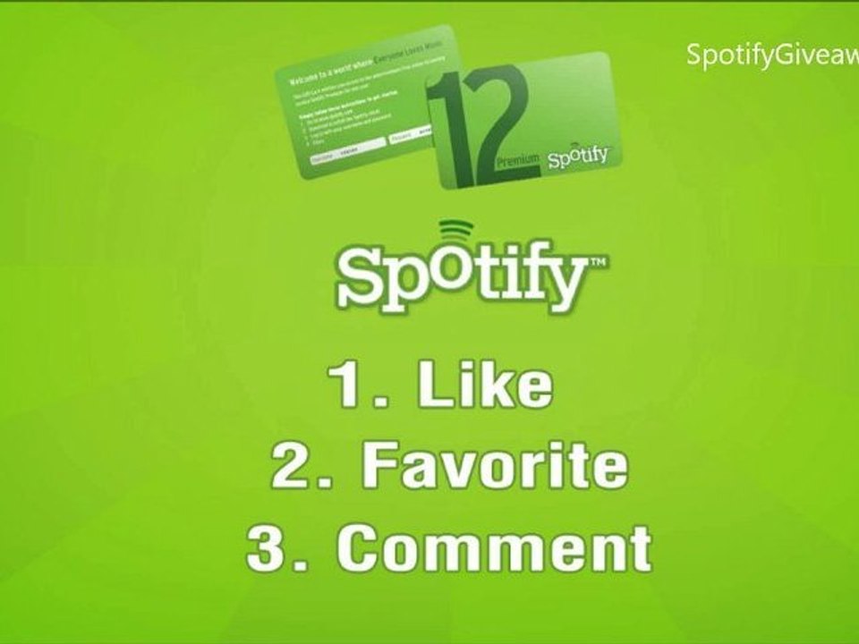 Spotify Giveaway