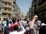 فري برس حلب حي الشعار مظاهرة حاشدة جداً 27 4 2012 Aleppo