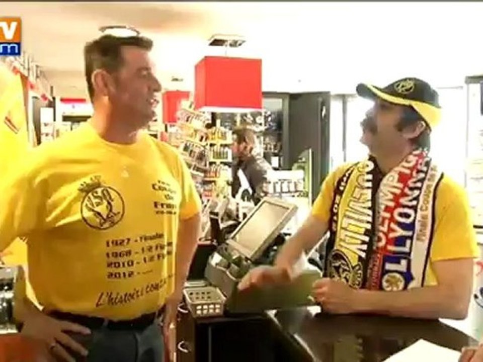 "Moustache", supporter emblématique de Quevilly, croit en la victoire face à Lyon