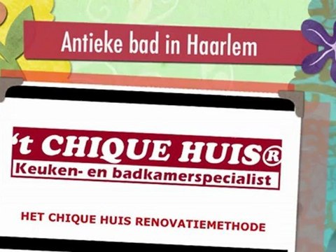 Herstellen antiek bad in Haarlem