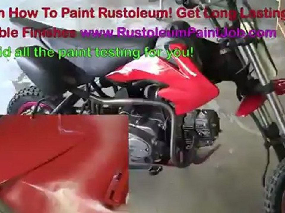 NEW: Rustoleum Paint Job on Dirt Bike - RustoleumPaintJob.com - Tested Blends