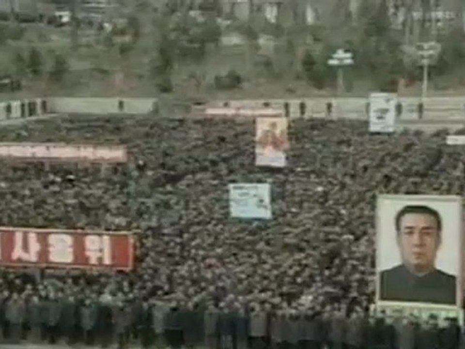 North Koreans tear South Korean dummy to shreds