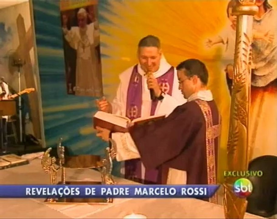 Padre Marcelo Rossi revela intimidade para Roberto Cabrini_sbt