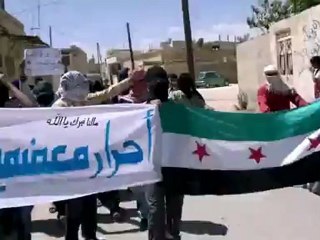 فري برس ريف دمشق مظاهرة في معضمية القلمون  أتى نصر الله فلا تستعجلوه 27 4 2012 ج6 Damascus