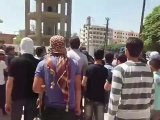 فري برس ريف دمشق عين ترما غوطة دمشق الشرقية  مظاهرة رغم الحصار 27 4 2012 Damascus